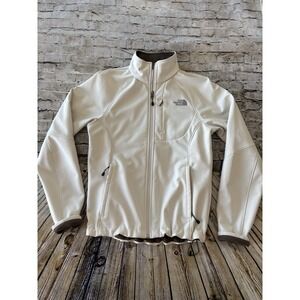 Womens North Face AMVX Off White Apex Bionic Windproof Jacket Size S